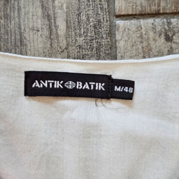 Antik Batik Daylee Long Dress Size M Floral Embroidered Boho Maxi V-Neck Boho - Picture 11 of 14